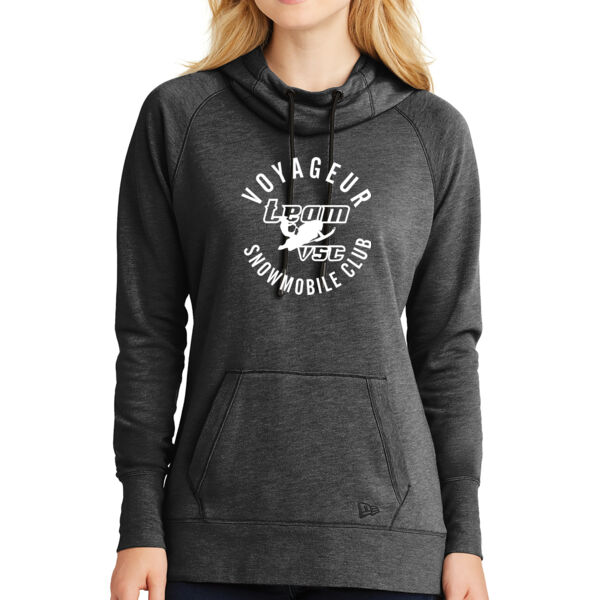 New Era Ladies Tri-Blend Fleece Pullover Hoodie - Printed Logo Thumbnail
