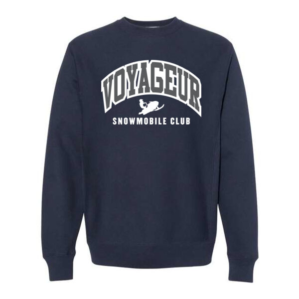 Independent Trading Co. Heavyweight Cross-Grain Crewneck Sweatshirt - Applique Logo Thumbnail