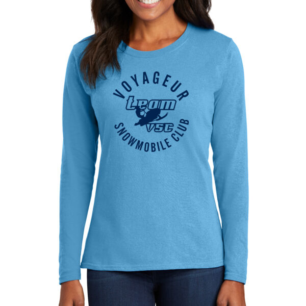 Port & Company Ladies Long Sleeve Core Cotton Tee - Printed Logo Thumbnail