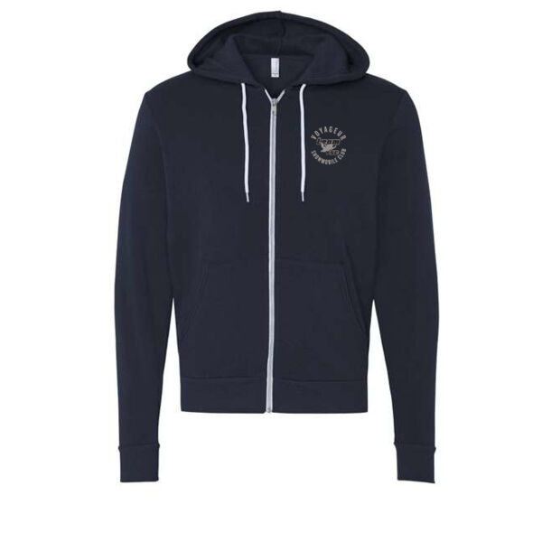 Bella+Canvas Unisex Sponge Fleece Full-Zip Hoodie - Embroidered Logo Thumbnail