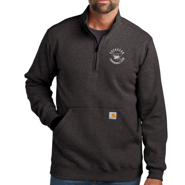 Carhartt Midweight 1/4 Zip Mock Neck Sweatshirt - Embroidered Logo Thumbnail