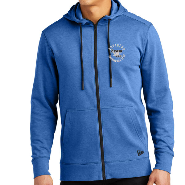 New Era Tri-Blend Fleece Full Zip Hoodie - Embroidered Logo Thumbnail