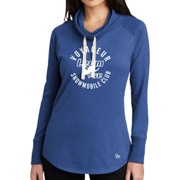 New Era Ladies Sueded Cotton Blend Cowl Tee  - Printed Logo Thumbnail